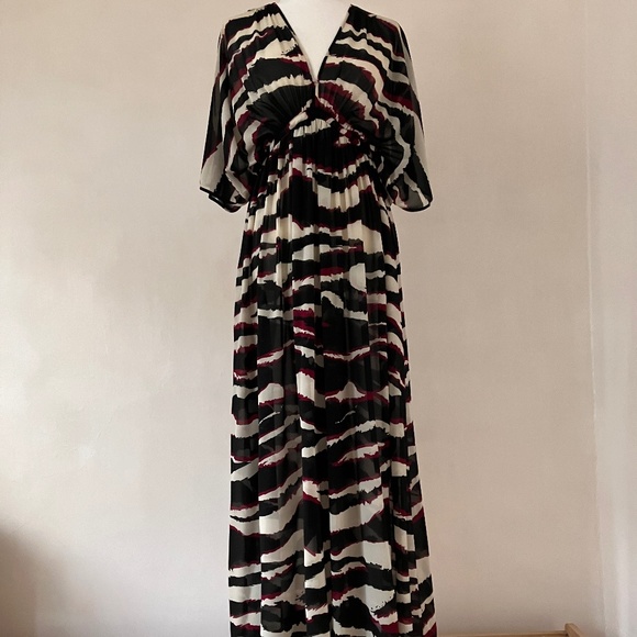 NEW H&M TRANSPARENT ZEBRA PRINT MAXI - Picture 14 of 14